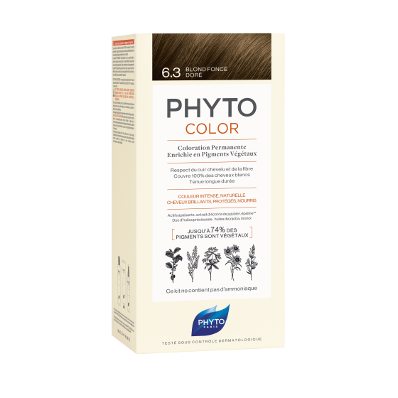 PHYTOCOLOR 6.3 Louro Escuro Dourado, Phyto
