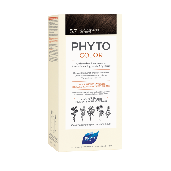 PHYTOCOLOR KIT 5.7 Light Brown, Phyto