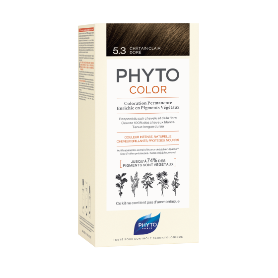 PHYTOCOLOR KIT5.3 Light Brown Gold, Phyto