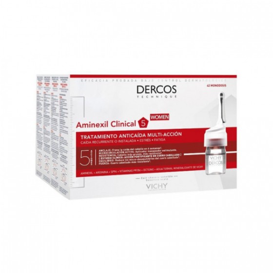 Dercos Aminexil Clinical 5 42 Unidades - Mulher 6ml, Vichy