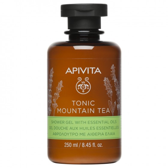 Apivita Mountain Tea Tonic Shower Gel With Essential Oils 250ml