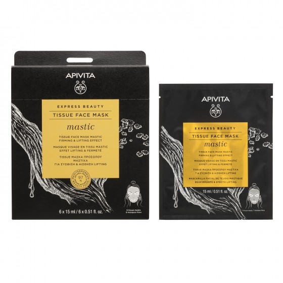 Apivita Express Beauty Firming Fabric Mask & Lifting Effect With Mastic 15ml