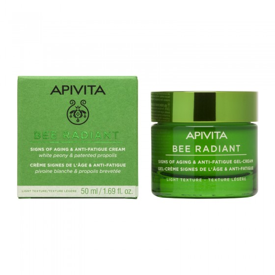 Apivita Bee Radiant Gel-Cream Aging & Anti-fatigue Signs Light Texture 50ml