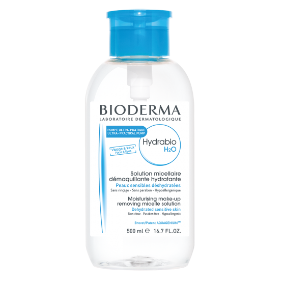 Bioderma Hydrabio H2O Micellar Water 500ml Pump Reverse
