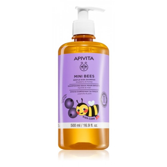 Apivita Kids Mini Bees Blueberry and Honey Mild Shampoo for Children 500ml