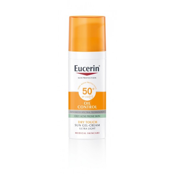 Eucerin Creme-Gel Oil Control Toque Seco SPF50+ 50ml