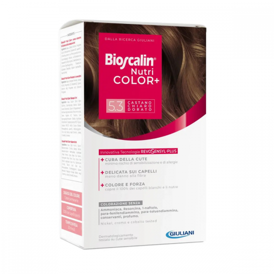 Bioscalin Nutri Color+ Coloração Permanente 5.3 Castanho Claro Dourado