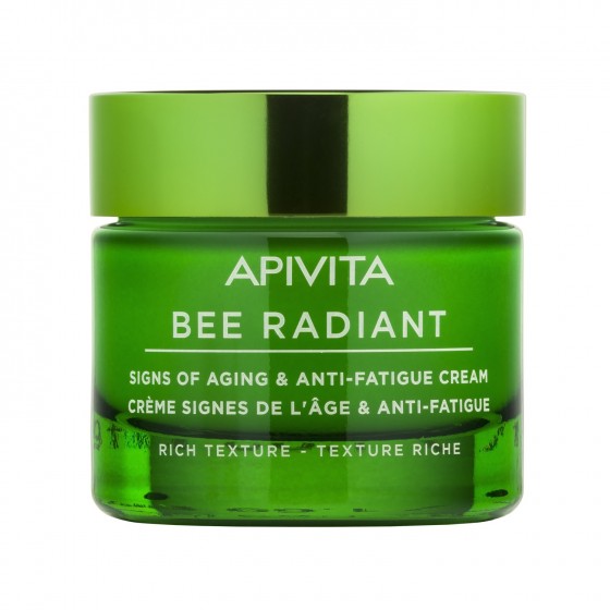 Apivita Bee Radiant Creme Sinais De Envelhecimento & Antifadiga Textura Rica 50ml
